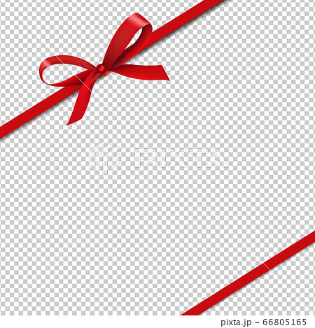 Red Silk Ribbons Isolated Transparent Background Red Silk Ribbons Isolated Transparent Background 66805165