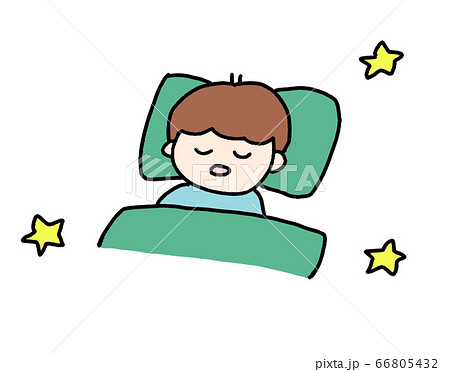 寝る子どものイラスト素材