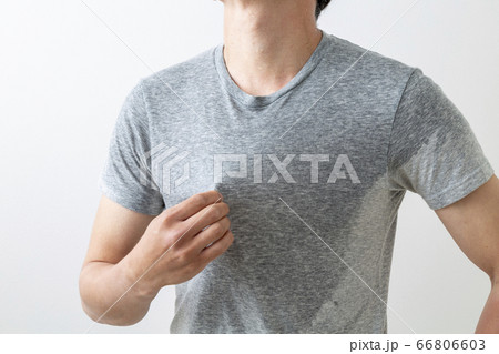 汗をかく男性 66806603