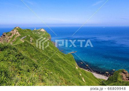北海道　夏　積丹半島　神威岬 66809948