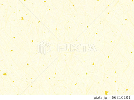 金箔入りの黄色い和紙の背景イラストのイラスト素材