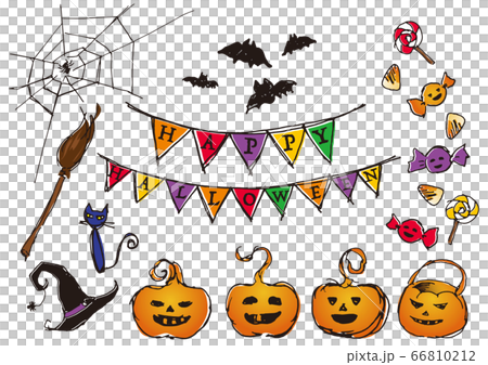 Hand-drawn illustration Halloween material icon 66810212