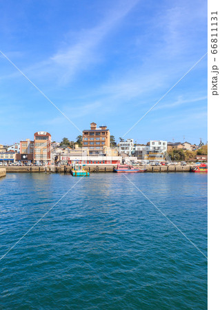 観光船上から見た日間賀島　愛知県 66811131