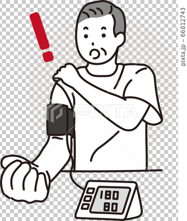 A man with high blood pressure 66812743