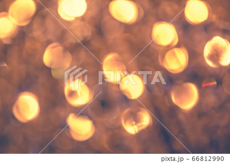 Bokeh golden yellow tones from light vintage 66812990