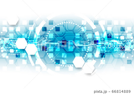Abstract circle technology concept. Circuit board, 66814889