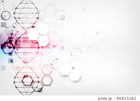 Science template, wallpaper or banner with a DNA Science template, wallpaper or banner with a DNA 66815262