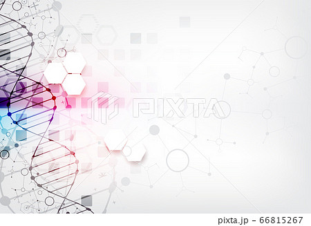Science template, wallpaper or banner with a DNA 66815267