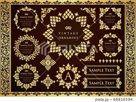 ビンテージオーナメント　フレームセット 66816594