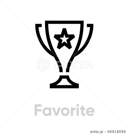 Favorite icon. Editable Vector Stroke. 66818089