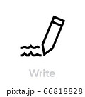 Write icon. Editable Vector Outline. 66818828
