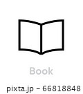 Book icon. Editable Vector Outline. 66818848
