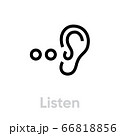 Listen icon. Editable Vector Outline. 66818856