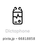 Dictaphone icon. Editable Line Vector. 66818858