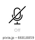 Microphone Off icon. Editable Vector Outline. 66818859