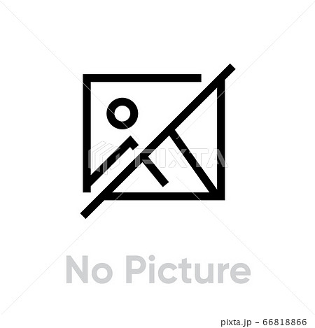 No Picture icon. Editable Line Vector. 66818866