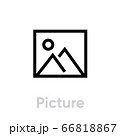 Picture icon. Editable Vector Stroke. 66818867