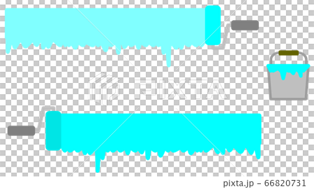 ペンキを塗るイラスト 66820731