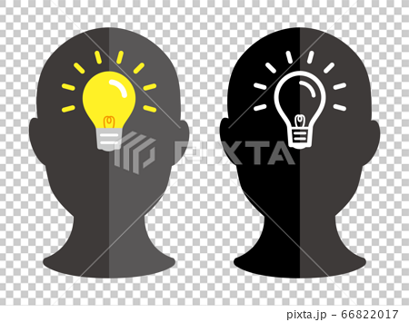 A Light Bulb That Glows In Your Head Stock Illustration 6617
