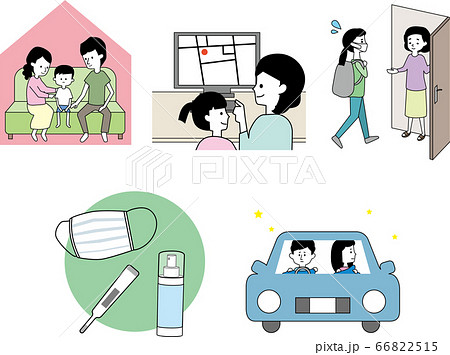 感染防止中の災害避難 66822515