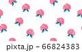 手描き　桃　果物　シームレスパターン　フルーツ　水彩 66824383