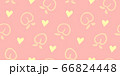 手描き　桃　果物　シームレスパターン　フルーツ 66824448