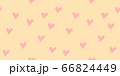 手描き　ハート　シームレスパターン 66824449