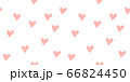手描き　ハート　シームレスパターン 66824450