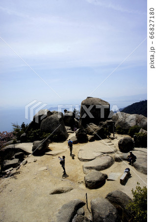 広島　弥山　弥山展望台からの眺め　山頂 66827180