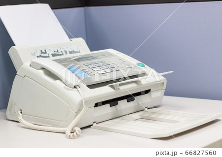 The fax machine for Sending documents in the office concept equipment needed in office  66827560