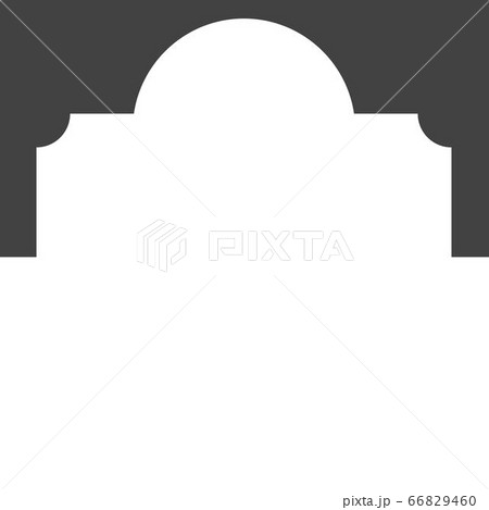 Mosque window vector icon Mosque window vector icon 66829460