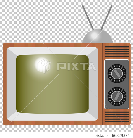 リアルでレトロなテレビのイラスト 66829885