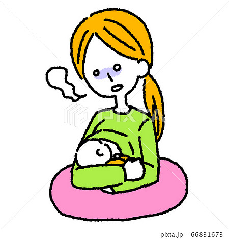 授乳_母乳_育児_ママ_赤ちゃん_辛い 66831673