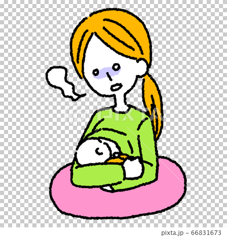 授乳_母乳_育児_ママ_赤ちゃん_辛い 66831673