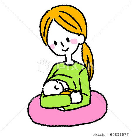 授乳_母乳_育児_ママ_赤ちゃん_笑顔 66831677