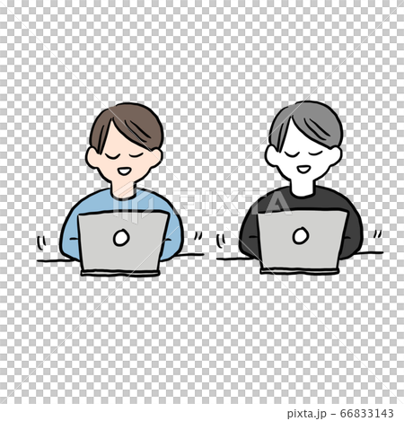 Person who carries computer 66833143