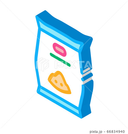 flower seeds bag isometric icon vector illustration 66834940
