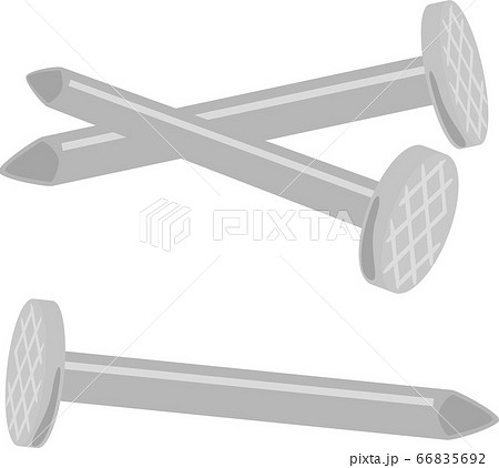 シンプルな釘のイラスト素材