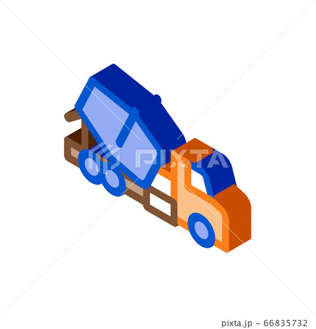 concrete mixer truck isometric icon vector illustration concrete mixer truck isometric icon vector illustration 66835732
