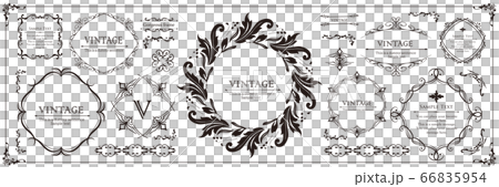 Luxury frame design template set Luxury gorgeous vintage Luxury frame design template set Luxury gorgeous vintage 66835954