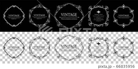 Luxury frame design template set Luxury gorgeous vintage Luxury frame design template set Luxury gorgeous vintage 66835956