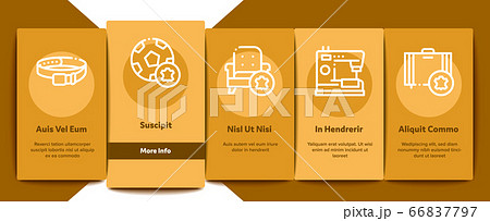 Leatherworking Job Onboarding Elements Icons Set Vector Leatherworking Job Onboarding Elements Icons Set Vector 66837797