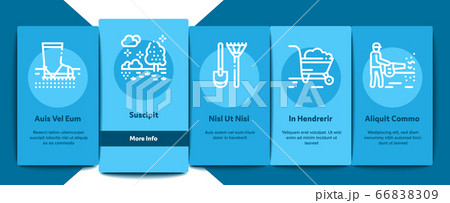 Gardener Instrument Onboarding Elements Icons Set Vector 66838309