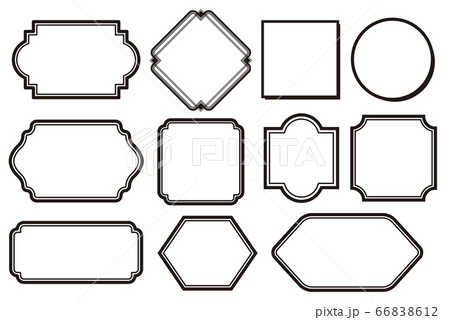 フレーム 枠 素材のイラスト素材