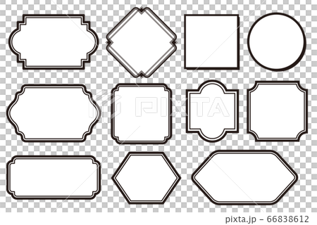 フレーム 枠 素材のイラスト素材