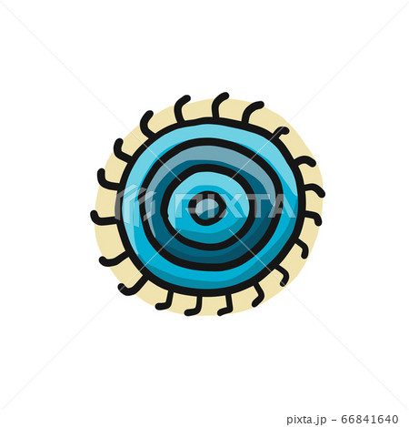 Esoteric energy spiral. Simple icon Isolated on white background 66841640