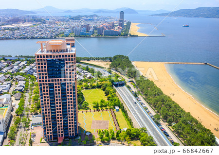 福岡タワー展望室からの眺め 【福岡市】 福岡タワー展望室からの眺め 【福岡市】 66842667