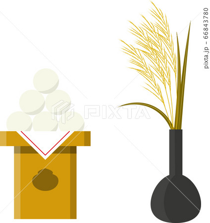 中秋の名月 お月見 お団子とススキ 中秋の名月 お月見 お団子とススキ 66843780