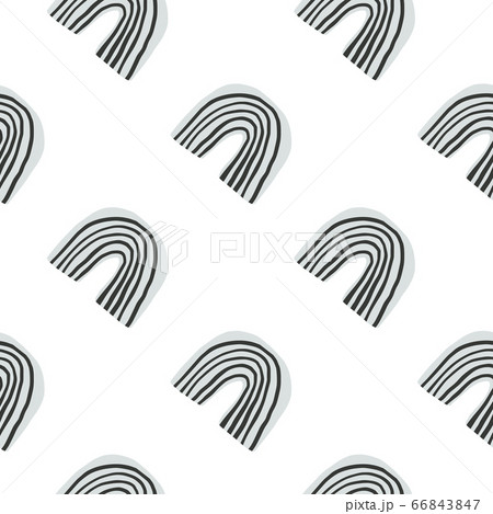 Geometric rainbow seamless pattern on white Geometric rainbow seamless pattern on white 66843847