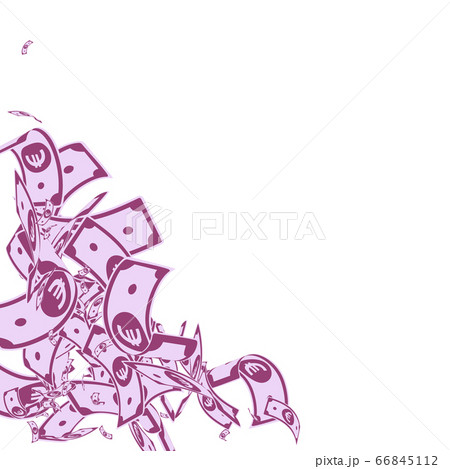 European Union Euro notes falling. Messy EUR bills 66845112